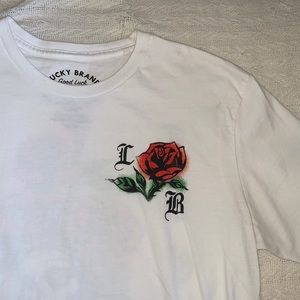 🍀 lucky brand men’s graphic tee size M